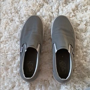 Gray Slip On Vans